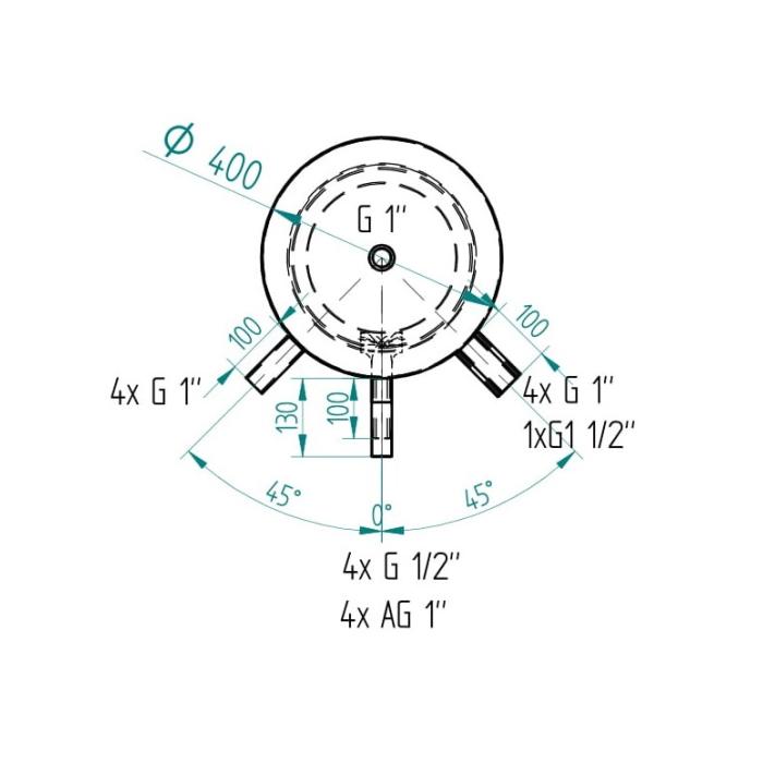 Akumulačná nádrž 200l KXT2, d400