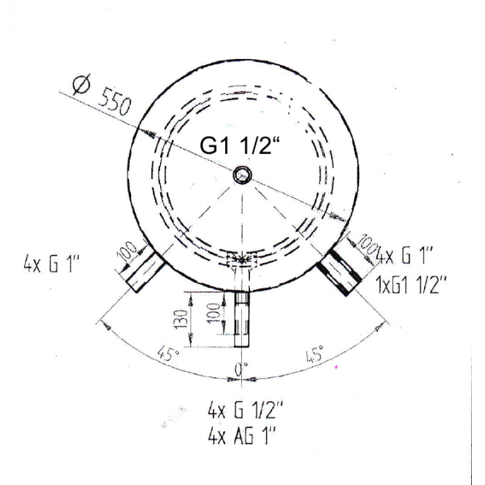 Akumulační nádrž 300l KXT2, d550